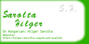 sarolta hilger business card